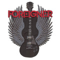 Foreigner Guitar Wings Patch Hard Rock Band Embroidered Iron On