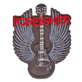 Foreigner Guitar Wings Patch Hard Rock Band Embroidered Iron On