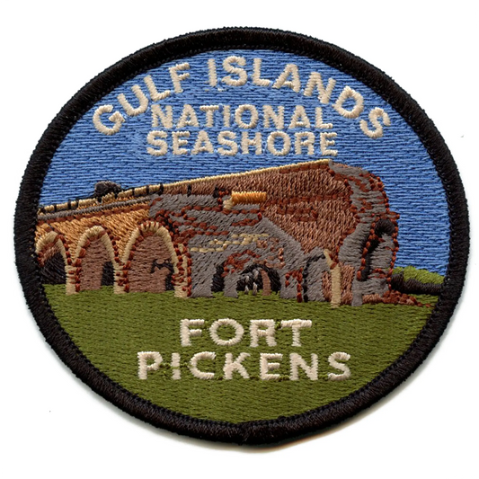 Fort Pickens Area Patch Gulf Islands National Seashore Embroidered Iron On