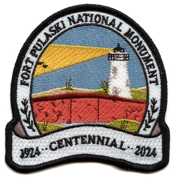 Fort Pulaski National Monument  Patch Centennial Travel Souvenir Embroidered Iron on