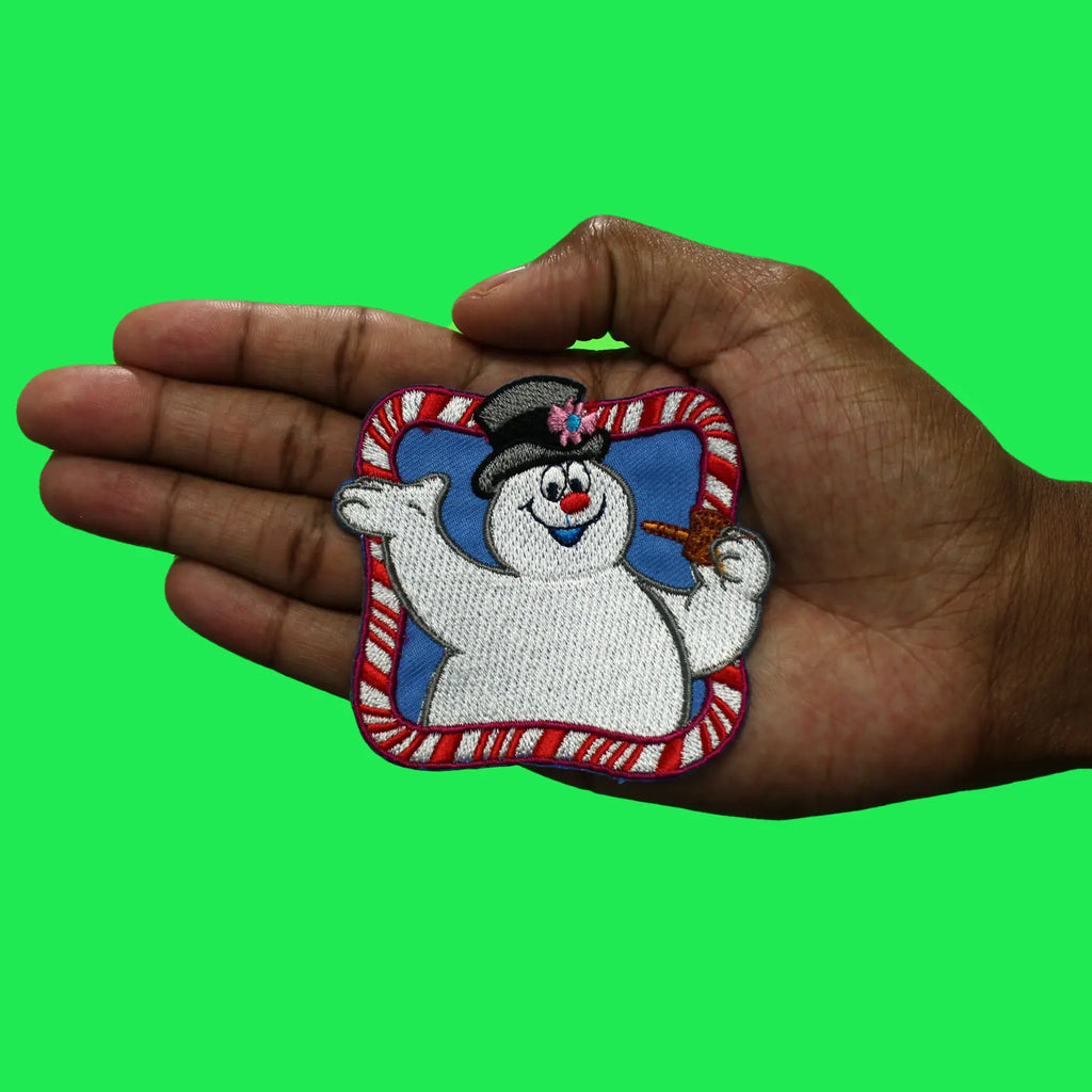 Frosty The Snowman Patch Big Smile Movie Embroidered Iron On