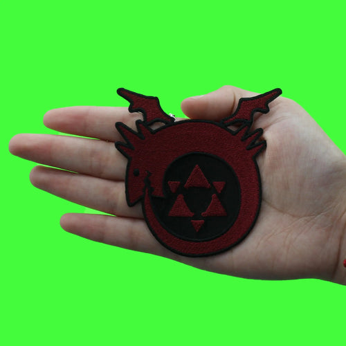 FullMetal Alchemist Brotherhood Ouroboros Symbol Patch Anime Symbol Emblem Embroidered Iron On