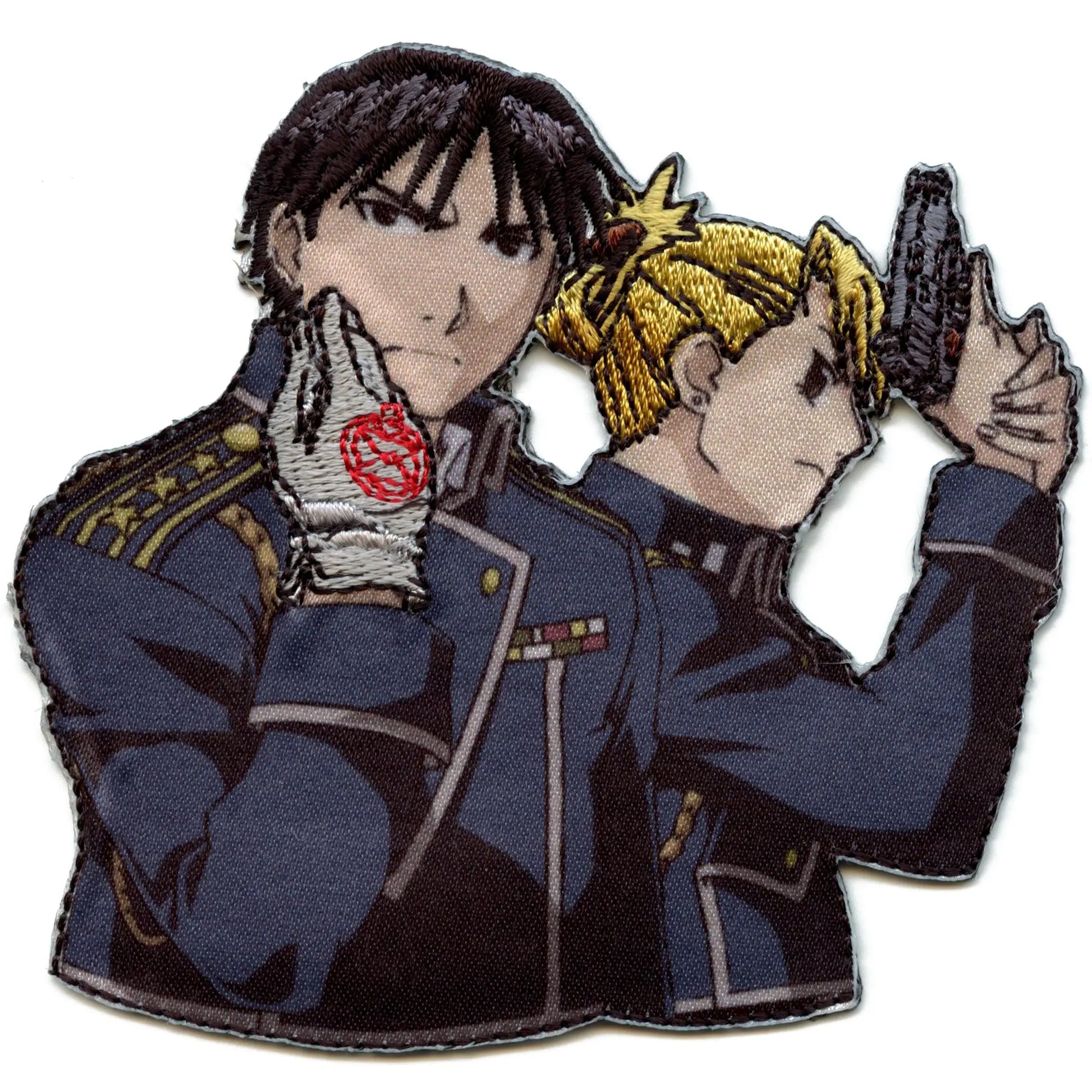 Fullmetal Alchemist Brotherhood Patch Mustang & Hawkeye Sublimated Embroidered Iron On