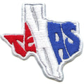 Funky Flag Script Patch Texas Travel State Embroidered Iron-On