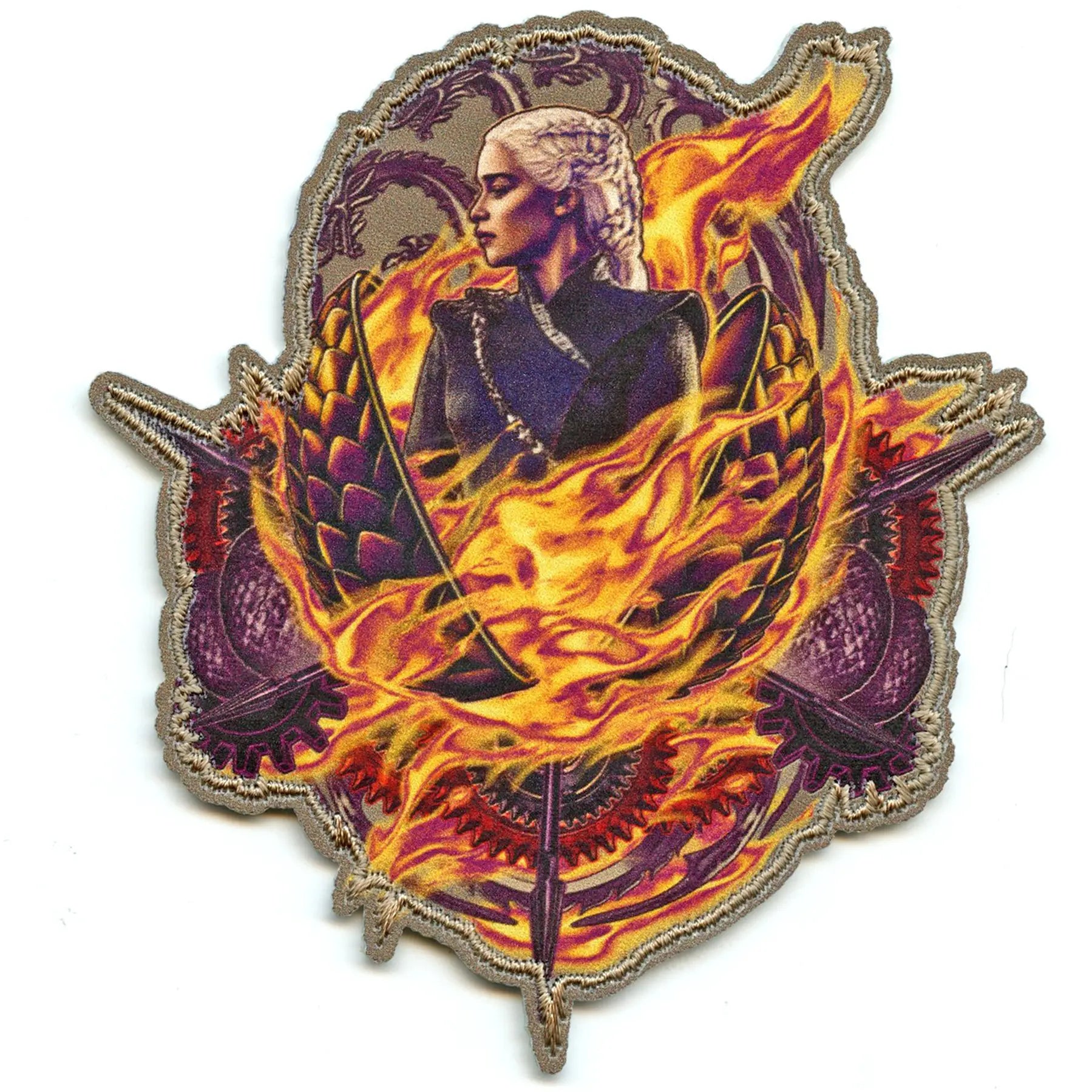Game Of Thrones Patch Daenerys Mother of Dragons Embroidered Patch