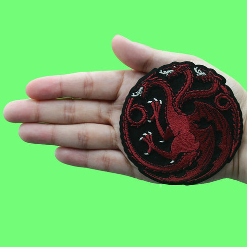 Game Of Thrones Patch Targaryen Crest Symbol Embroidered Iron On