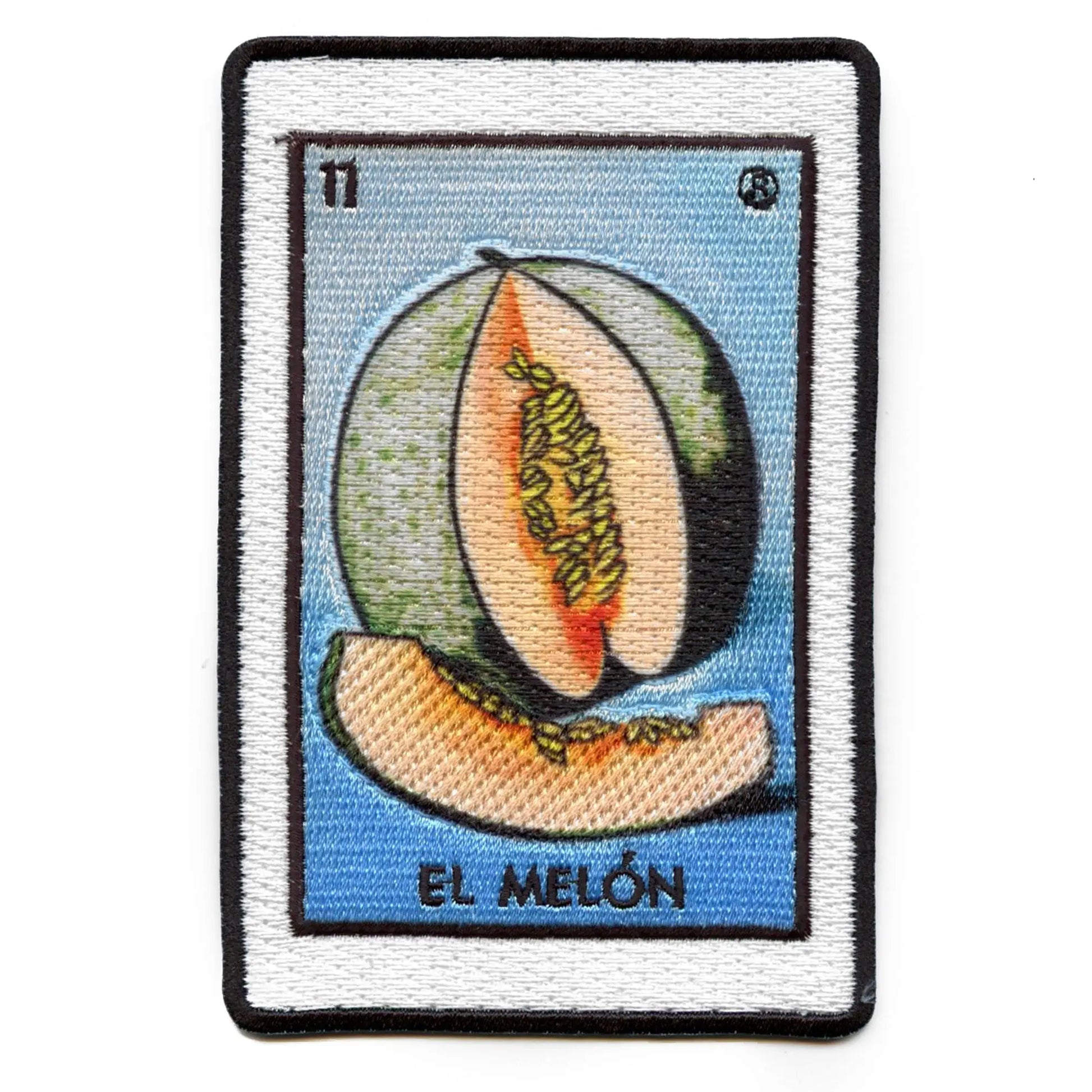 El Melon 11 Patch Mexican Loteria Card Sublimated Embroidery Iron On