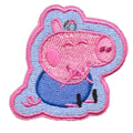 George Pig Character Patch Peppa Pig Children Cartoon Embroidered Iron-On