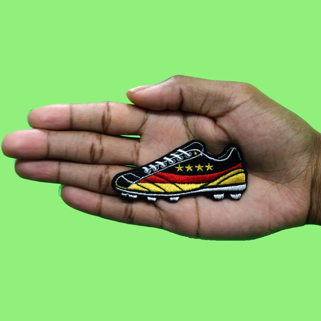 Germany Flag Cleat Patch International Soccer Team Embroidered Iron On