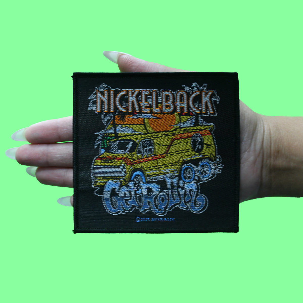 Nickelback Get Rollin Patch Rock Band Music Woven Sew On
