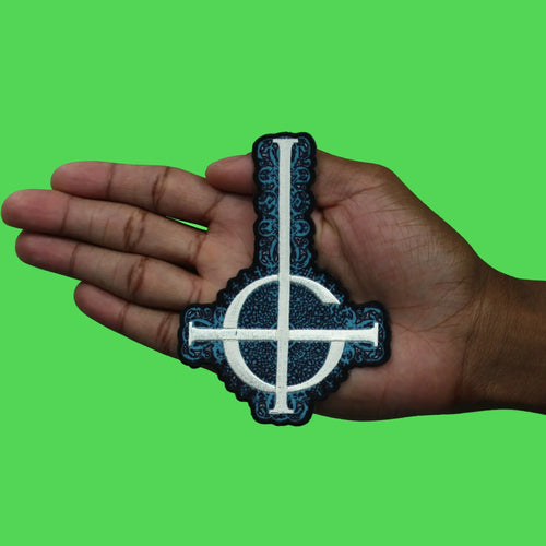 Ghost Rock Band Patch Opus Grucifix Upside Down Sublimated Embroidery Iron On