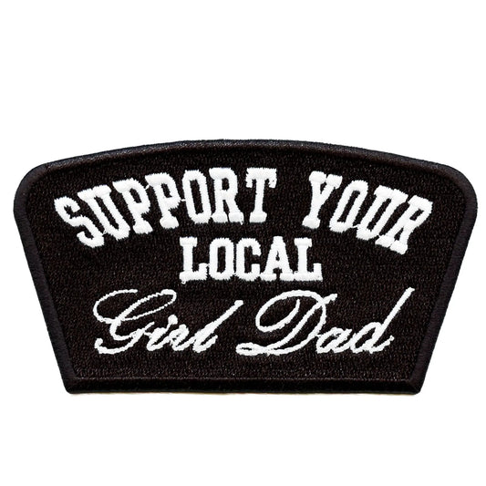 Local Girl Dad Patch Father Daughter Parent Embroidered Iron On