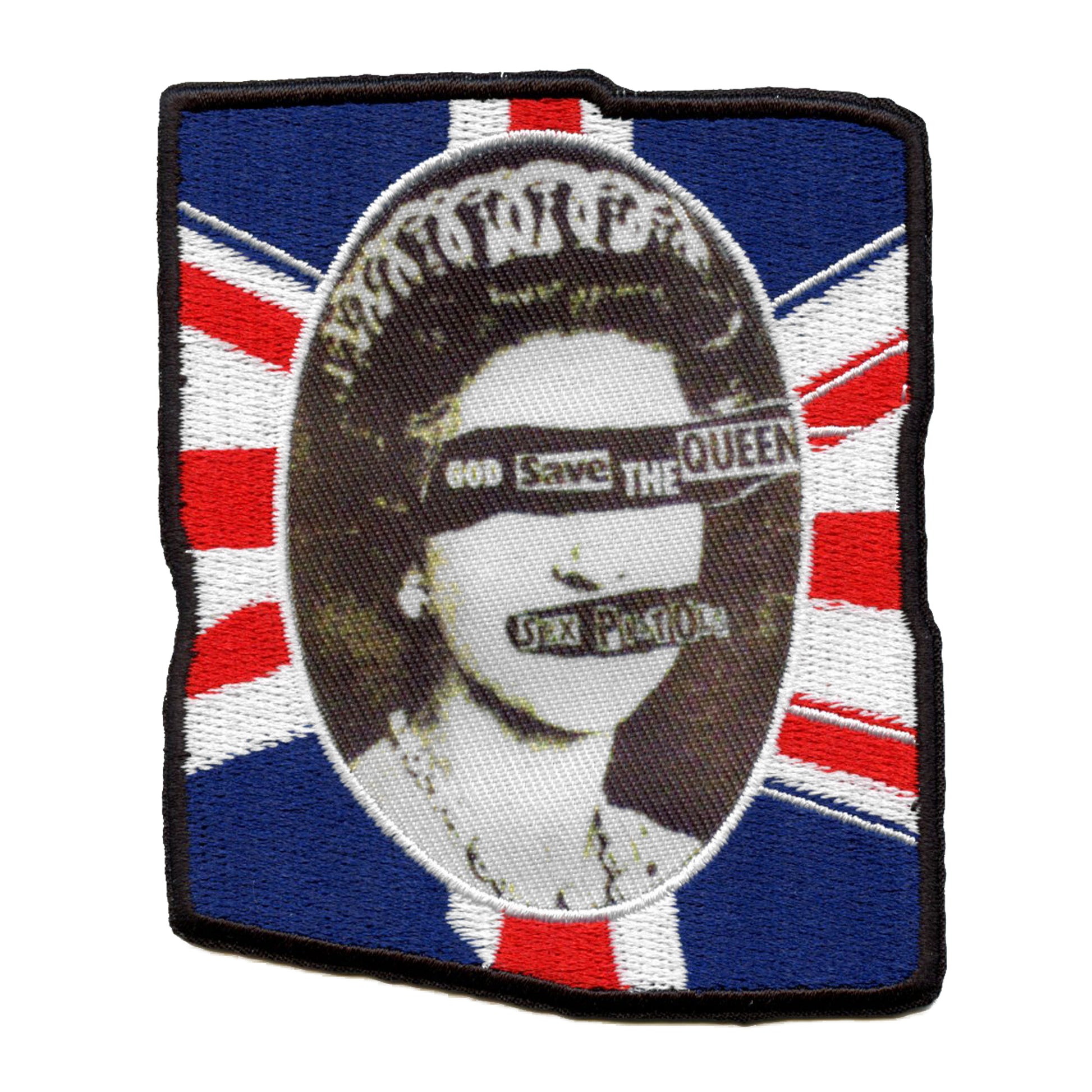 Sex Pistols Punk Patch UK Flag Queen Embroidered Sublimated Iron On – Patch  Collection