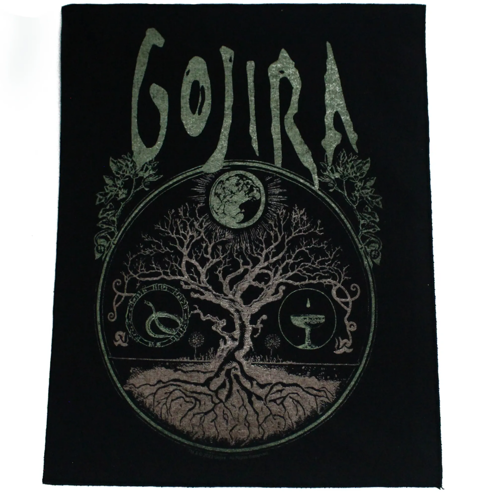 Gojira Rock Band Patch Tree Of Life XL DTG Printed Sew On