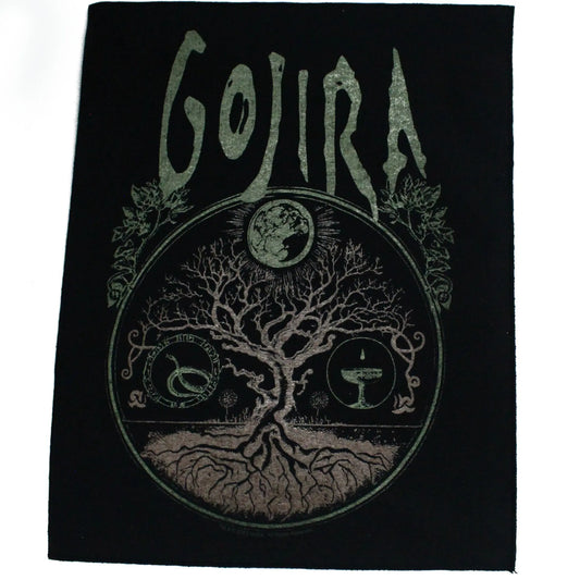 Gojira Rock Patch Tree Of Life XL DTG Printed Sew On