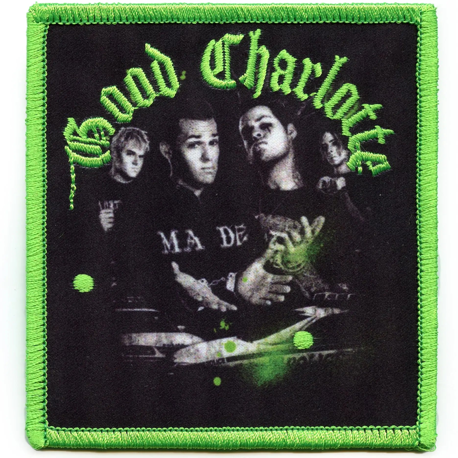 Good Charlotte Stencil Patch Punk Rock Band Sublimated Embroidered Iron On