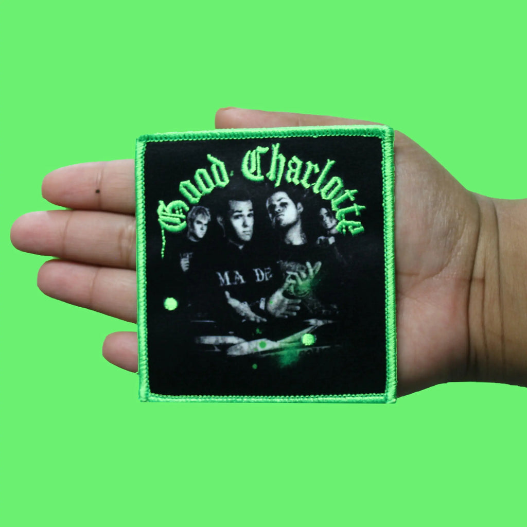 Good Charlotte Stencil Patch Punk Rock Band Sublimated Embroidered Iron On