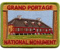 Grand Portage National Monument Patch Historical Site Embroidered Iron-On