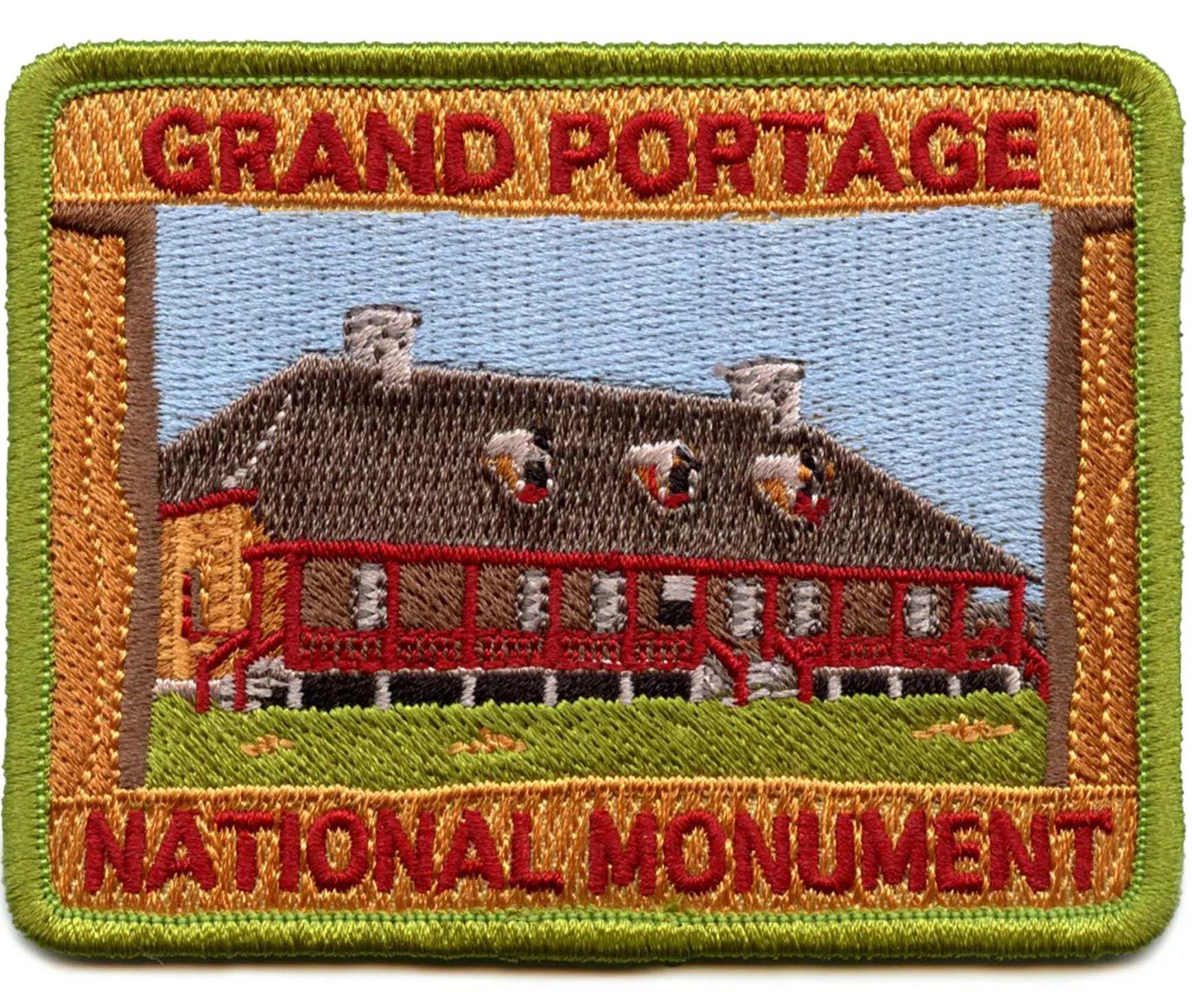 Grand Portage National Monument Patch Historical Site Embroidered Iron-On