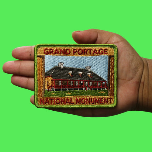 Grand Portage National Monument Patch Historical Site Embroidered Iron-On
