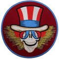 Grateful Dead Uncle Sam Patch Rock Skull Band XL Embroidered Iron On