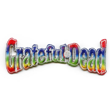 Grateful Dead Rainbow Logo Patch Tie Dye Small Embroidered Iron On
