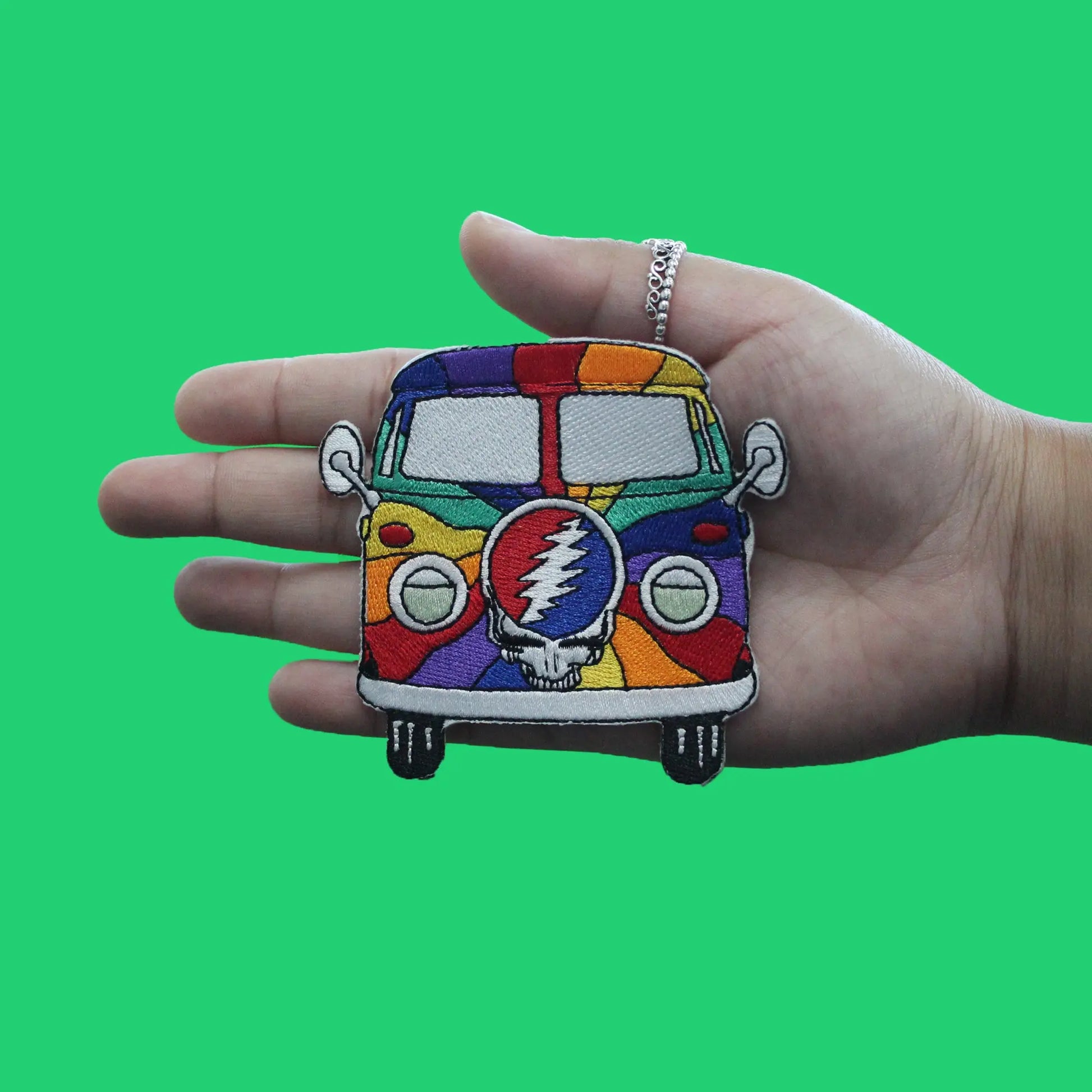 Grateful Dead Rainbow Bus Patch American Rock Band Embroidered Iron On