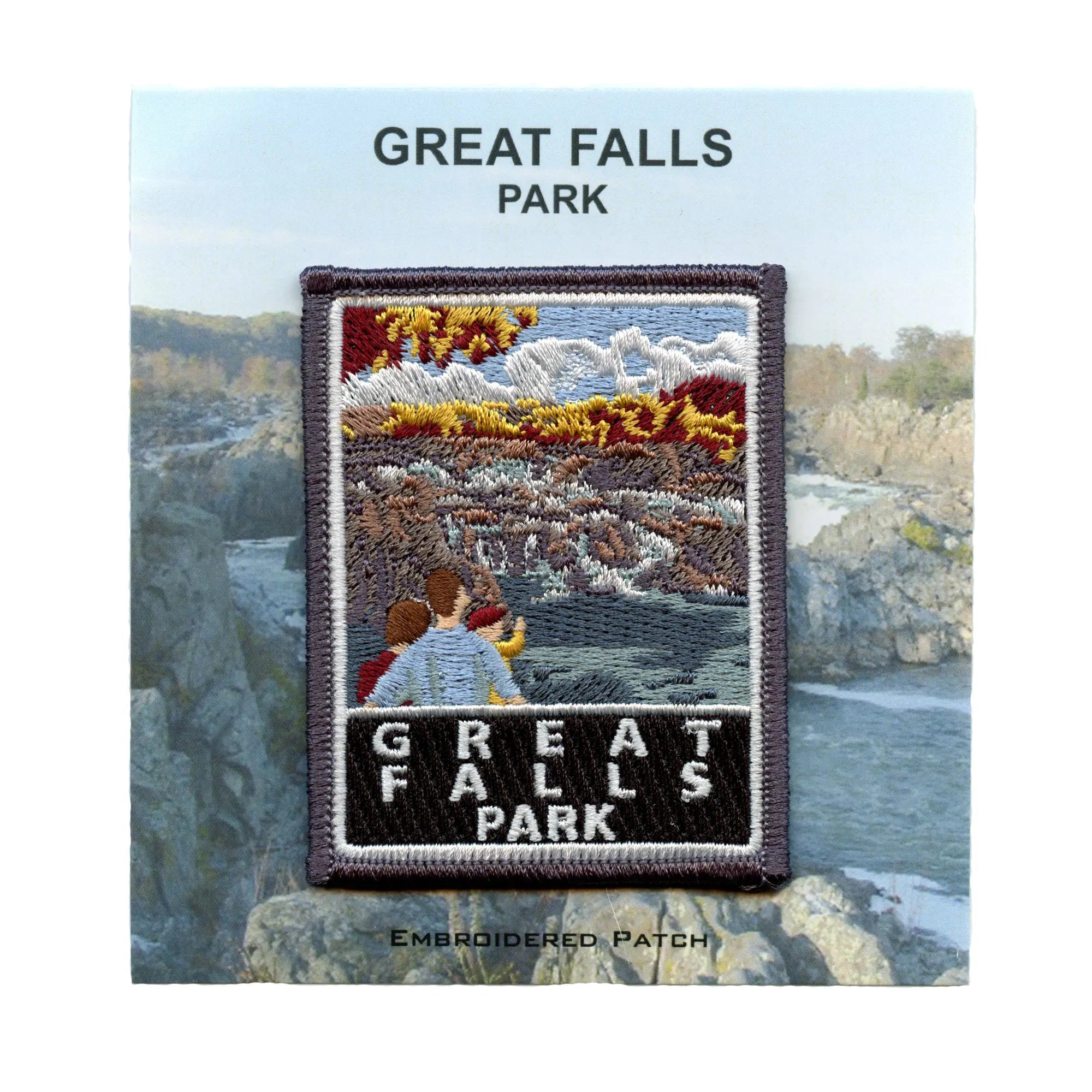 Great Falls Park Patch Fairfax County Virginia Embroidered Iron On