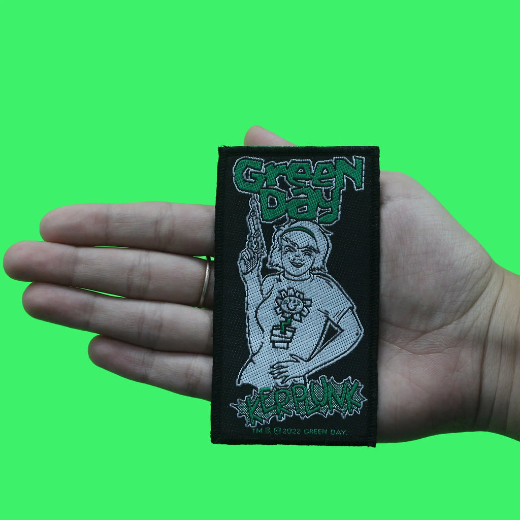 Green Day Kerplunk Patch Punk Rock Band Woven Iron On