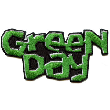 Green Day Logo Patch Kerplunk Script Cut Out Embroidered Iron On