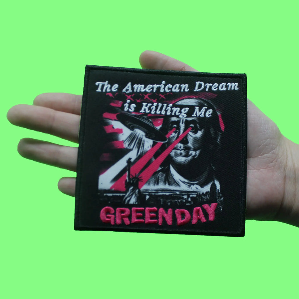 Green Day Song Patch The American Dream Sublimated Embroidery Iron On