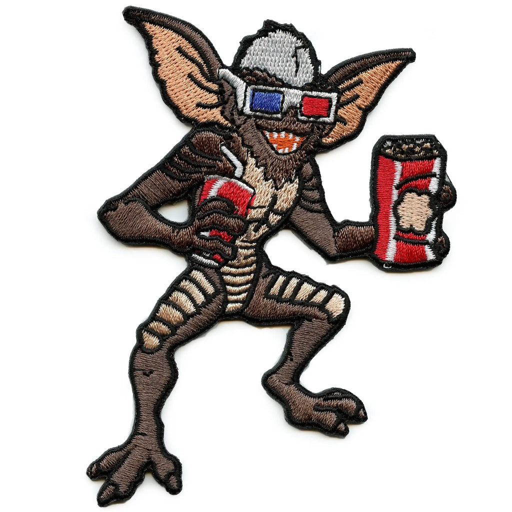 Gremlins Stripe Character Patch Classic Comedy Movie Embroidered Iron-On