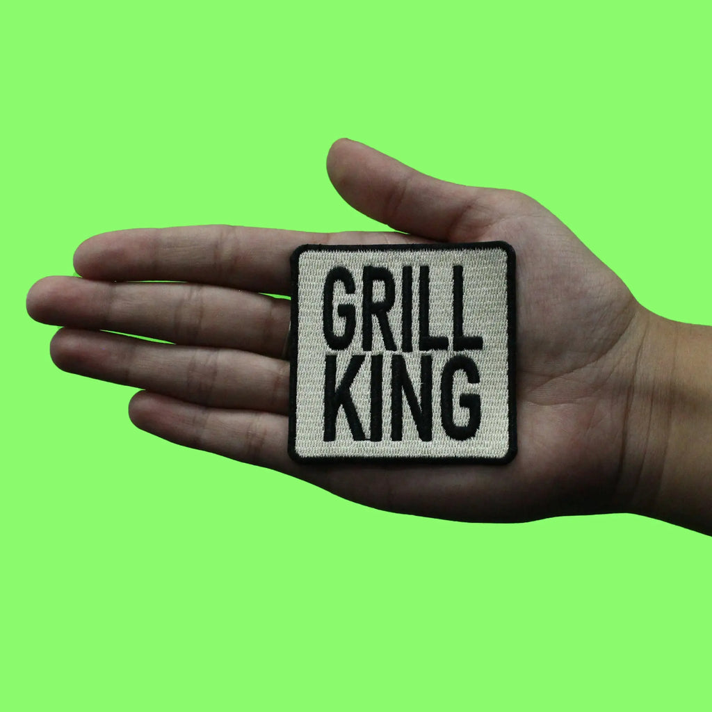 Grill King Cooking Patch Fathers Day Hobby Embriodered Iron On – Patch ...