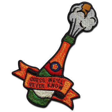 Guess We'll Never Know Patch Houston Baseball Championship Embroidered Iron On