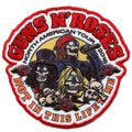 Guns N Roses Patch Not In This Lifetime Sublimated Embroidered Iron On