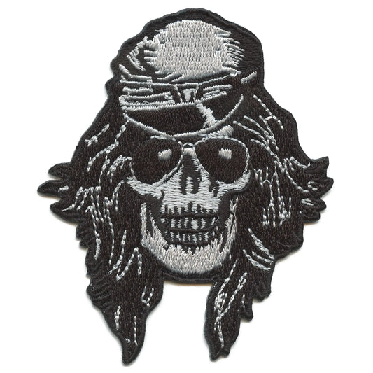 Guns N' Roses Patch Axel Rose Skull Embroidered Iron On