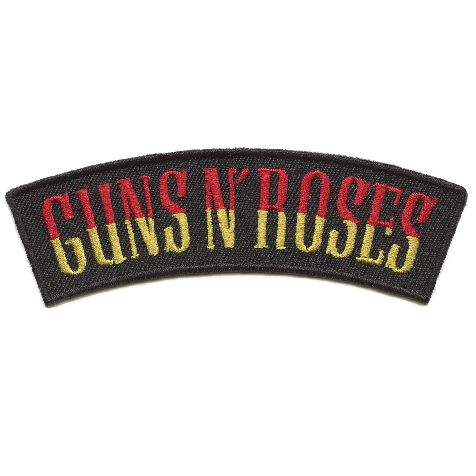 Guns N' Roses Patch Biker Ribbon Logo Embroidered Iron On – Patch ...