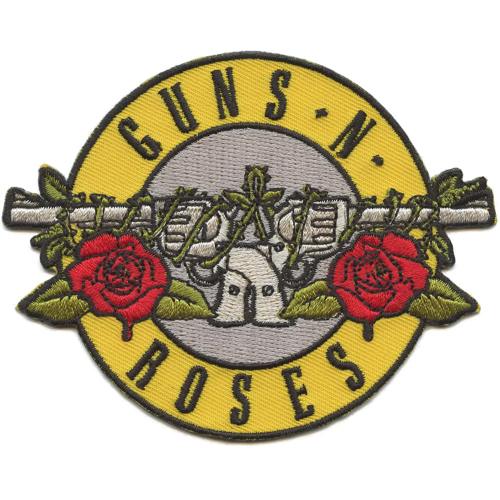Guns N' Roses Patch Iconic Bullets Logo Embroidered Iron On