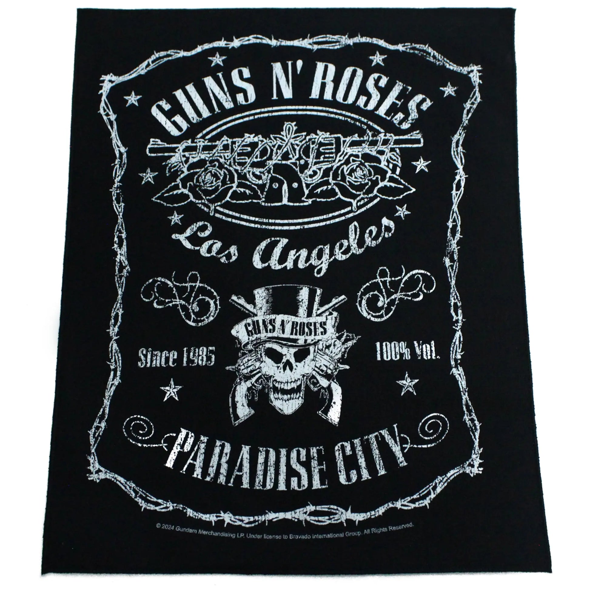 Guns N' Roses Patch Los Angeles Paradise City Rock XL DTG Printed Sew ...