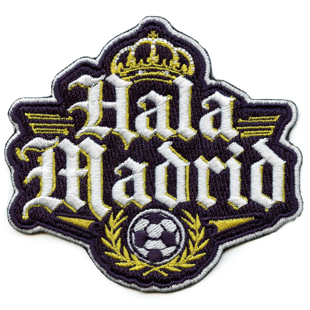 Hala Madrid Soccer Patch Spain Fútbol 1902 Embroidered Iron-On