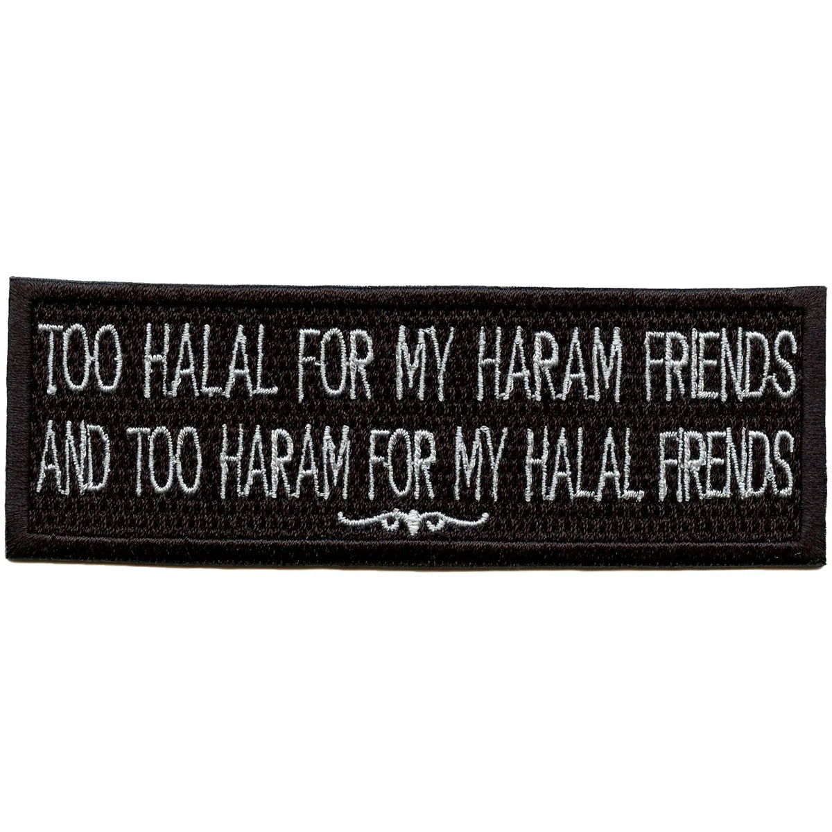 Halal For My Haram Patch Arabic Muslim Friends Embroidered Iron On ...