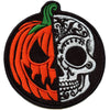 Halloween Pumpkin Skull Patch Spooky Evil Cute Embroidered Iron On