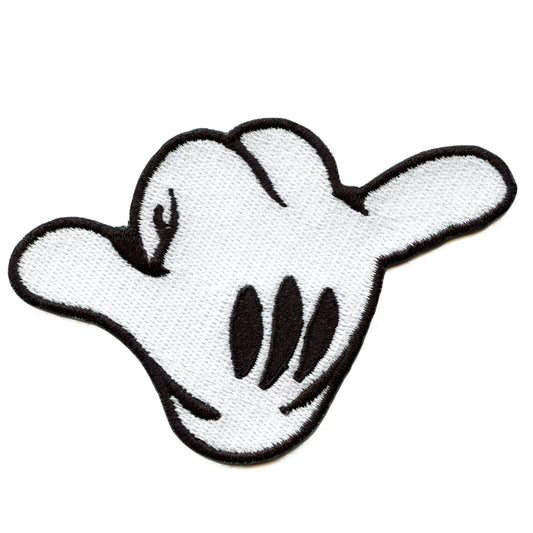Hang Loose Glove Patch Hand Sign Emoji Embroidered Iron On