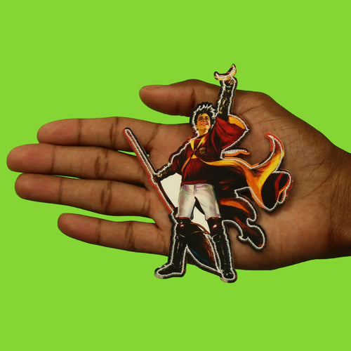Harry Potter Character Patch Harry With Snitch Embroidered Iron On