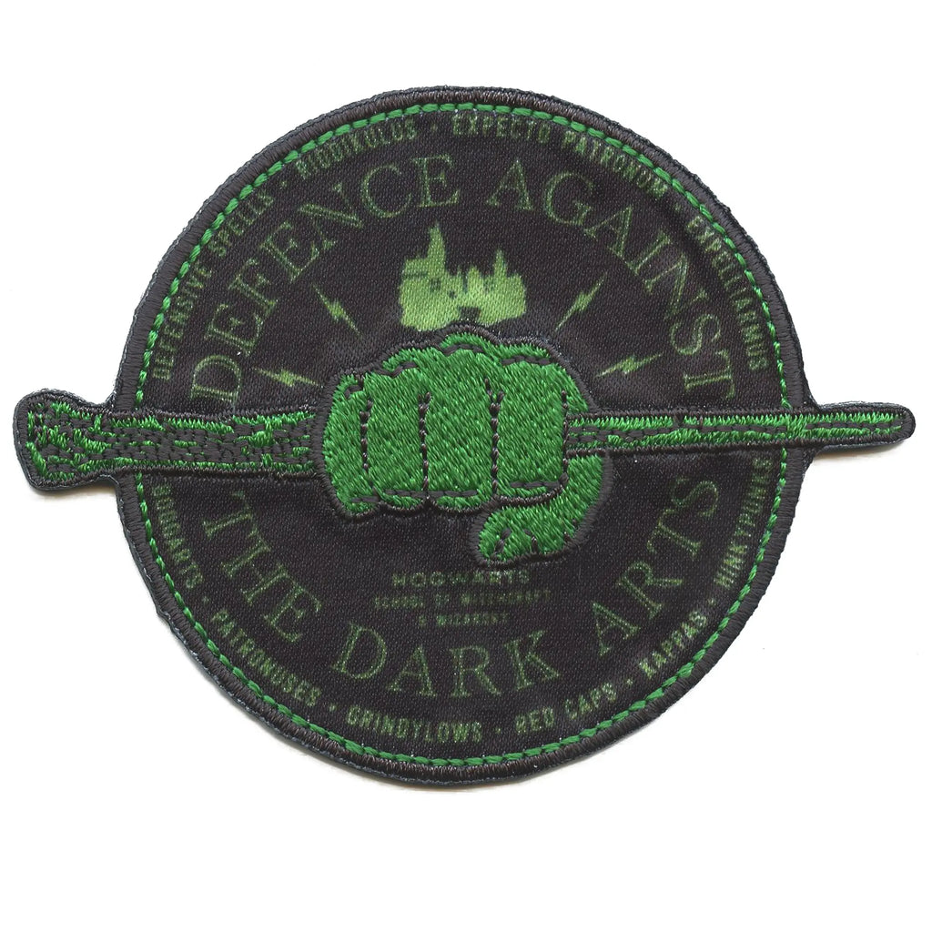 Harry Potter Hogwarts Patch Defense Against Dark Arts Sublimated Embroidery Iron On