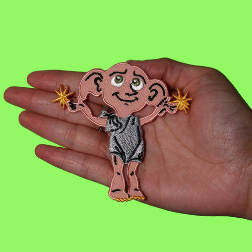 Harry Potter Movie Patch Dobby Is Free Embroidered Iron On