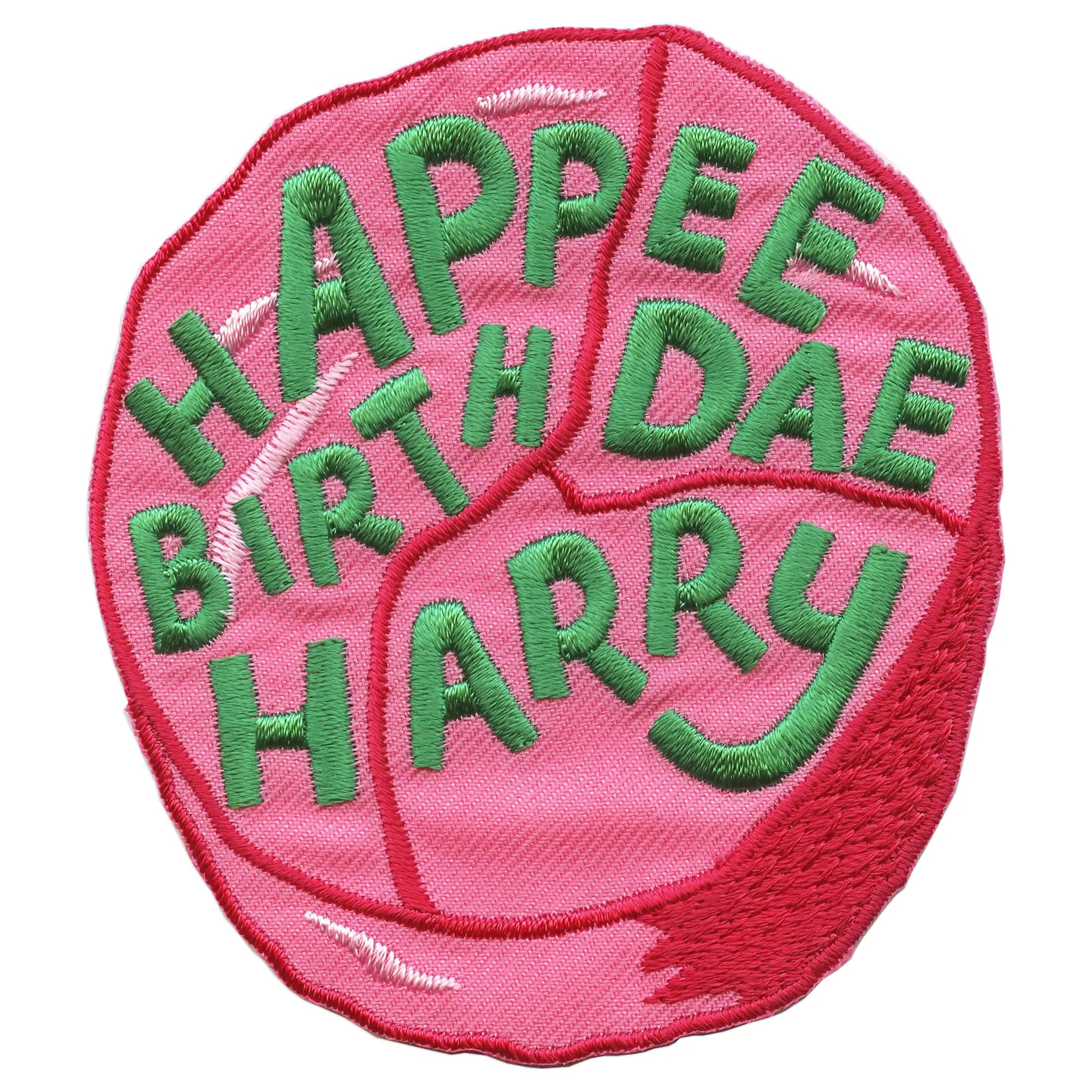 Harry Potter Movie Patch Happee Birthdae Cake Embroidered Iron On