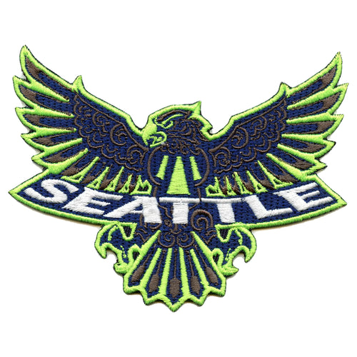Hawk Football Team Patch Seattle Football Sports Embroidered Iron On