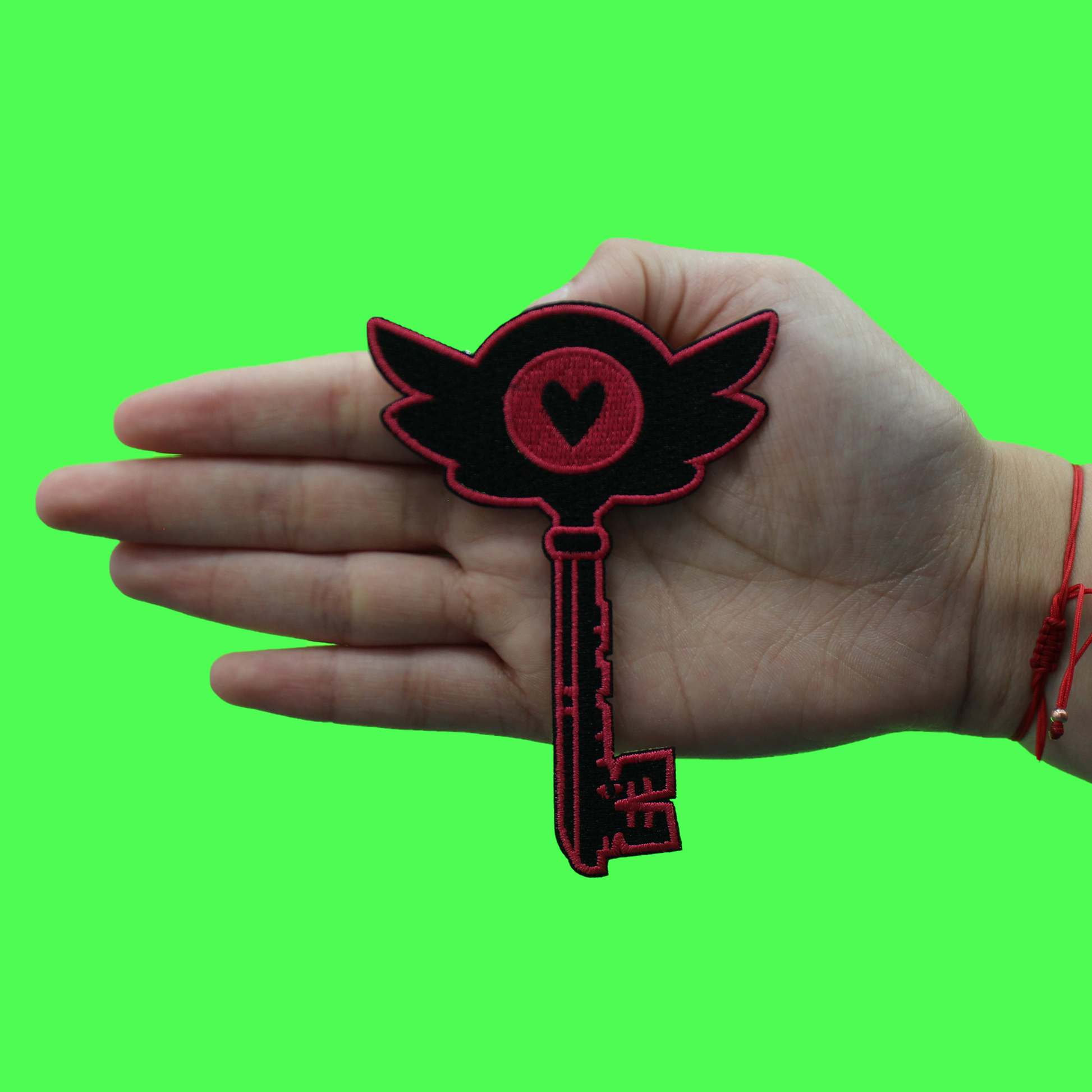 Hazbin Hotel Heart Key Patch TV Show Cartoon Embroidered Iron On