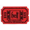 One Way To Hell Patch Admit One Ticket Embroidered Iron On